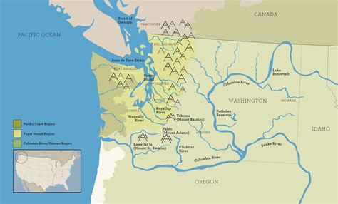 Map Of Pacific Northwest USA | Printable Map Of USA