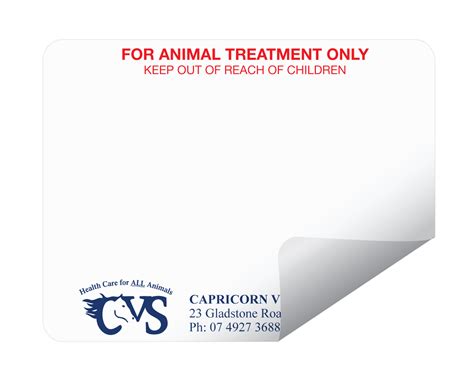 VETERINARY DYMO DRUG LABELS - VSS06 – VetStationery