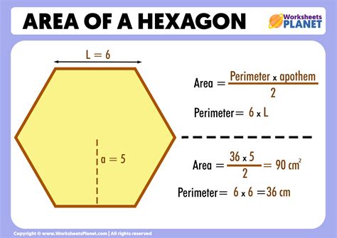 Area of a Hexagon (Formula + Example)