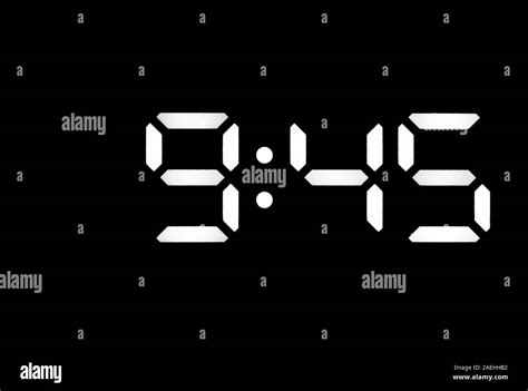 Clock showing 9 45 hi-res stock photography and images - Alamy