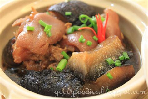 Recipe: Braised pork knuckle with sea cucumber | Pork knuckle, Braised ...