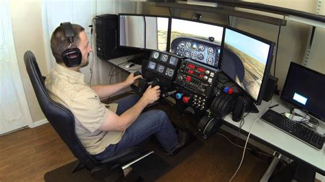 X-Plane Simulator with TrackIR and Saitek Cessna Pro Flight Controls ...