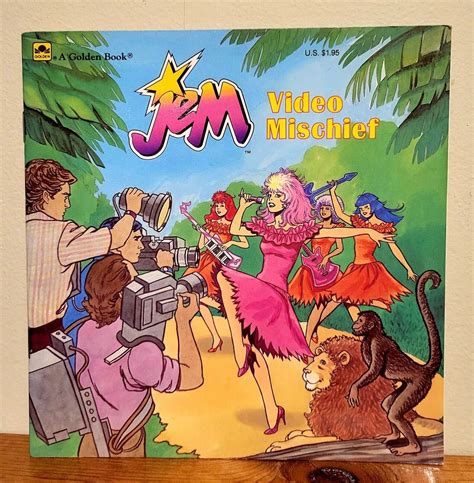 1986 JEM and the Holograms Video Mischief Golden Book Western ...