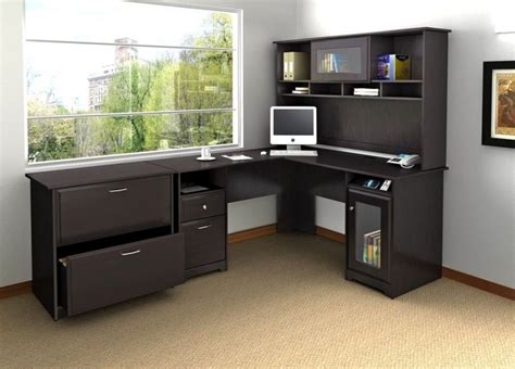 Home Office Modular Home Office Furniture Of Black L Shaped Desk ...