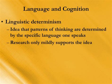 PPT - Cognition and Language PowerPoint Presentation, free download ...