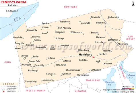 Pennsylvania Rail Map | All Train Routes