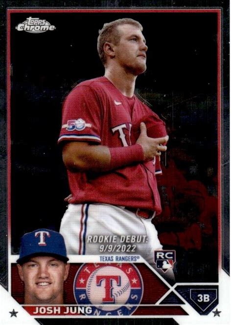 Josh Jung 2023 Topps Chrome Update #USC51 Rookie Debut Price Guide ...