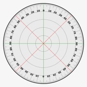 Transparent Protractor Clipart Black And White - 360 Degree Protractor ...