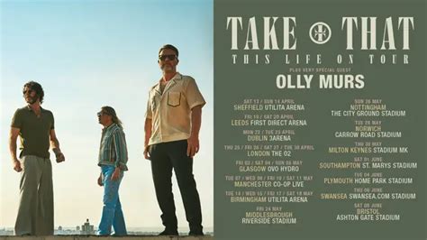 Take That: This Life on Tour: Setlist, start time, dates, venues ...