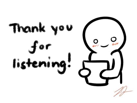 'Thank you for listening' card by LyraEri on DeviantArt | Thank you for ...