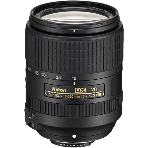 Nikon 18-300mm f/3.5-6.3G VR DX ED AF-S Nikkor-Zoom Lens - Walmart.com