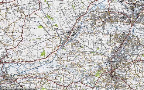 Historic Ordnance Survey Map of Manchester Ship Canal, 1947