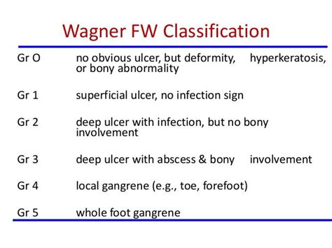 wagner ulcer scale