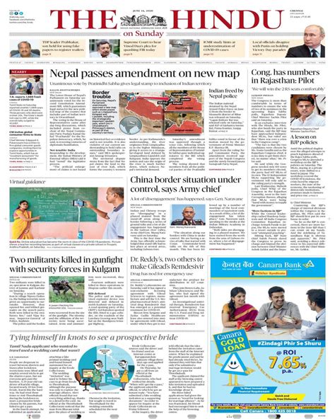 Get digital access to The Hindu - June 14, 2020 issue | Magzter.com