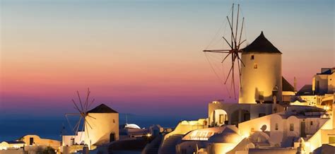 Premium Photo | Oia village at sunset