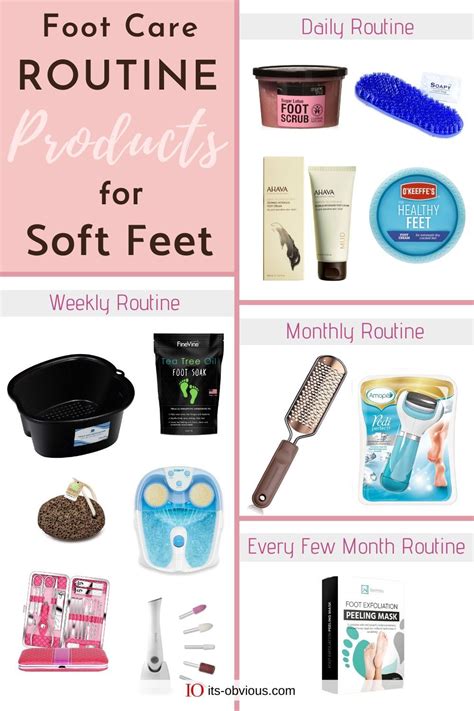 Foot Care Routine Products for Soft Feet - Best Foot Care Step by Step ...