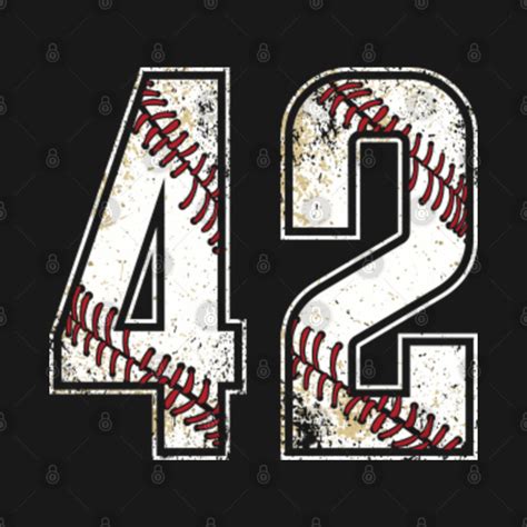 #42 Baseball Jersey Number 42 Vintage Retro Birthday Gift - Baseball ...