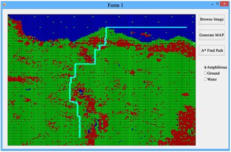 The shortest pathfinding using A* search algorithm. | Download ...