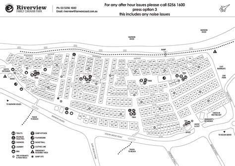 Riverview Caravan Park Map