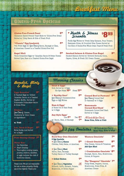 Bridgeport Flyer Diner Menu Design on Behance