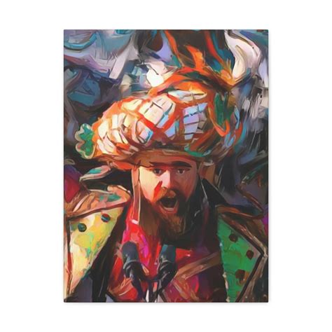 Jason Kelce Super Bowl Mummers Speech Oil Painting Canvas Print FREE ...