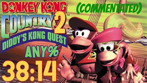 (Former WR) Donkey Kong Country 2 Any% Speedrun in 38:14 [Commentated ...