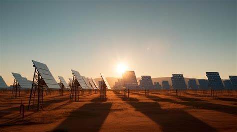 Premium Photo | Solar power plants Generative AI