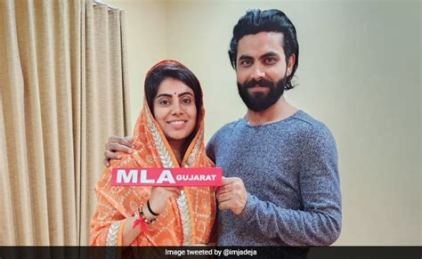 "Hello MLA": Cricketer Ravindra Jadeja Congratulates Wife Rivaba Who ...