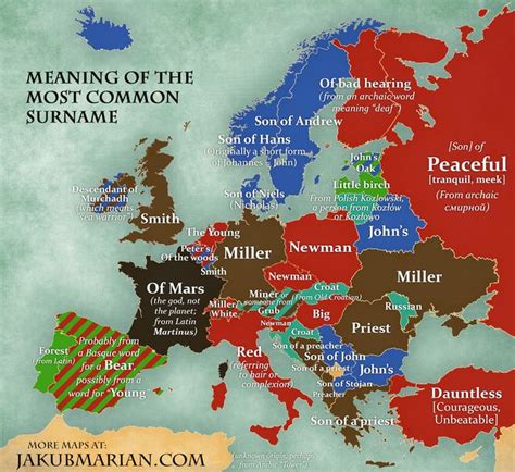 Meaning of the most common surname European History, World History ...