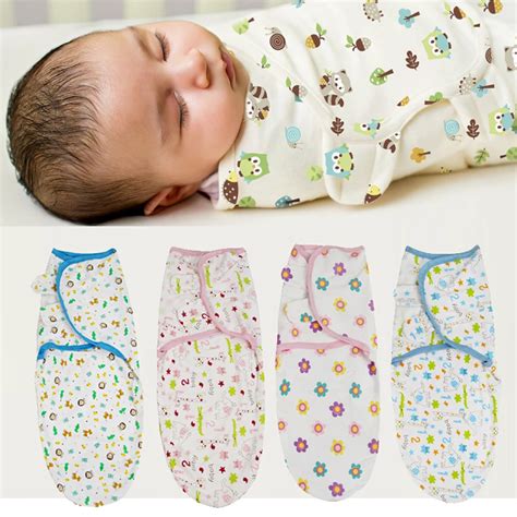 Newborn Baby Cartoon Swaddle Wrap Infant Cotton Receiving Blanket Sack ...