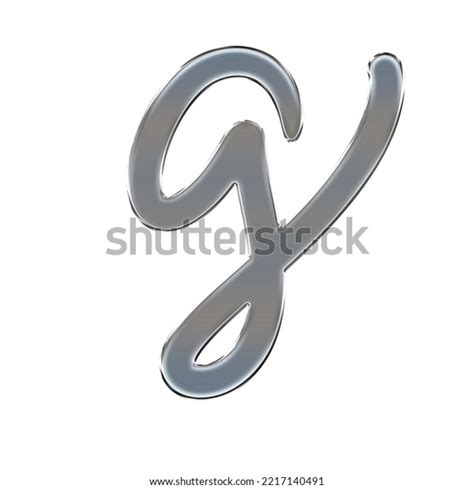 Silver Font Typography Stainless Silver Fonts Stock Illustration ...