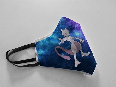 Mew/mewtwo Face Mask - Etsy