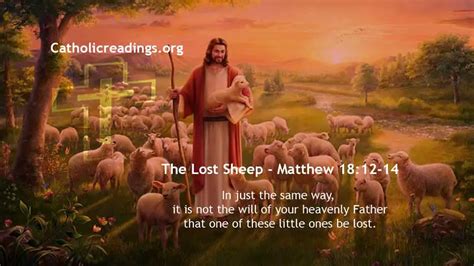 Parable of the Lost Sheep - Luke 15:3-7, Matthew 18:12-14 - Bible Verse ...