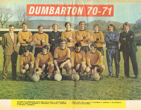 Dumbarton 1970 | Retro football, Football team, Team photos