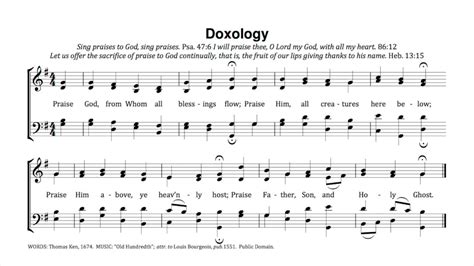 A THANKSGIVING DOXOLOGY… Sing out in Praise! – Ark Ministry