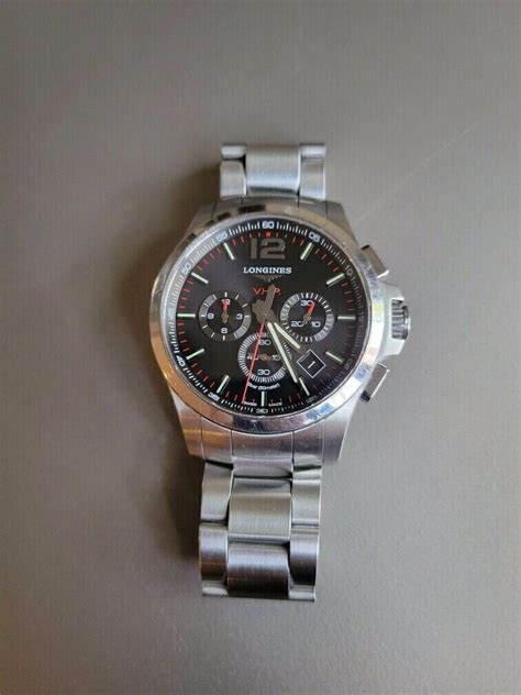 Longines VHP Chronograph; Black; Super Quartz w/ Box; 41-42mm; Rare ...