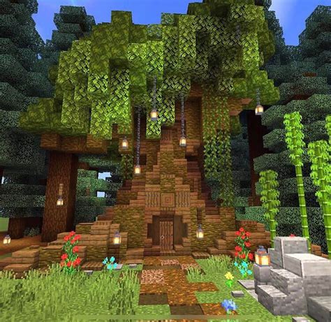 21 Minecraft Tree House Build Ideas and Tutorials