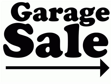 Printable Garage Sale Sign