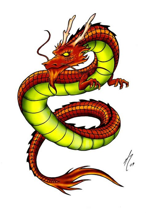 Chinese Dragon Drawing Easy : Chinese Dragon Face Drawing at ...