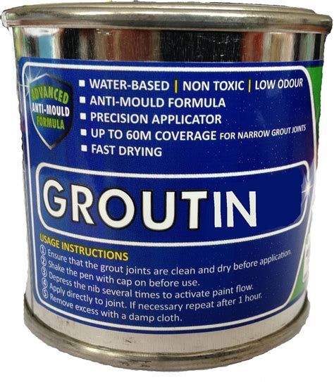 Groutin - Tile Grout Paint 125ml - Designed to Restore Tile Grout ...