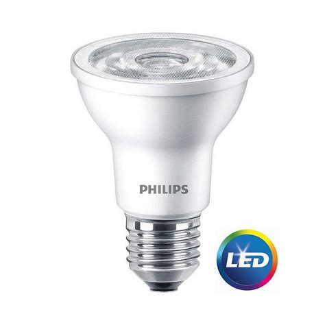 Philips LED Dimmable Flood Light Bulb, PAR20, Bright White, 50 WE ...