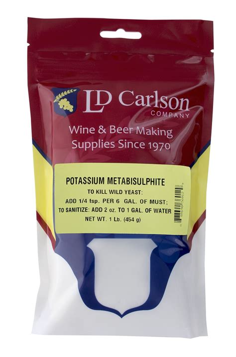 Potassium Metabisulfite 1lb for Wine Making, Yeast Control & Equipment ...