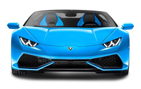 Blue Lamborghini Huracan LP 610 4 Spyder Car PNG Image - PurePNG | Free ...