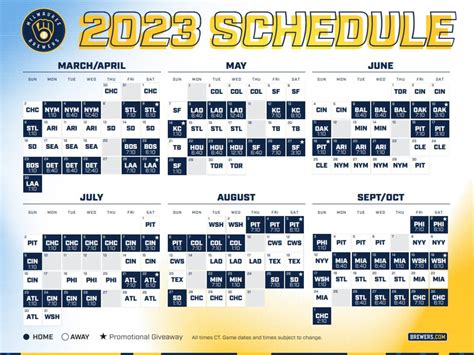 Milwaukee Brewers release 2024 schedule - oggsync.com