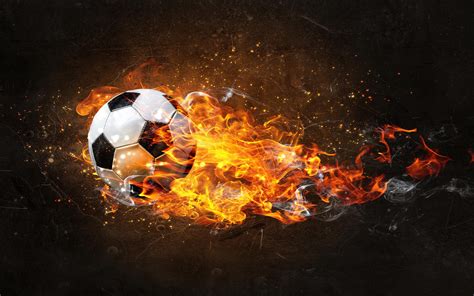 Soccer Ball On Fire Wallpapers on WallpaperDog