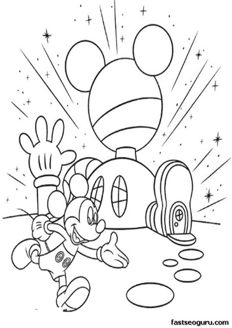 Printable coloring pages Mickey Mouse Clubhouse - Printable Coloring ...