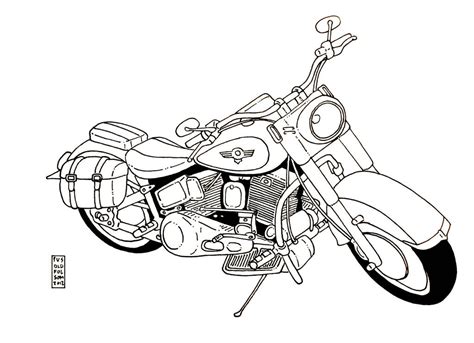 harley davidson sketch by paganbartender on DeviantArt