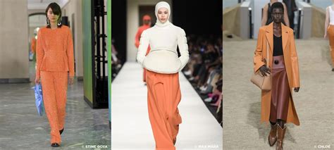 Spotted on the catwalk: Colour of the year 2024 Apricot Crush - MODEFABRIEK