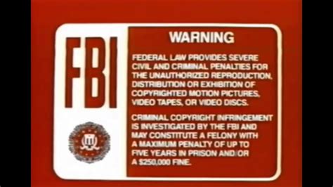 Fbi Warning Vhs Colors