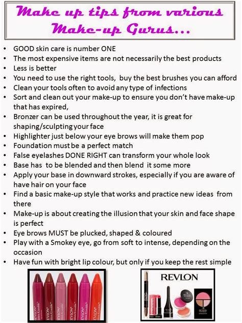 Fashionably Yours: Make-up Tips...